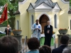 Pfarrer Christoph Keller (r.) und Pfarrer Andreas Erndl beim Ã¶kumenischen Gottesdienst vor der der Lourdes-Kapelle.